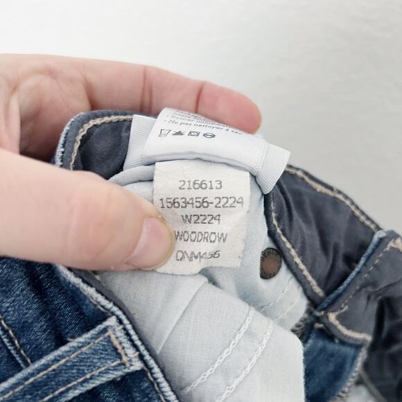 [Paige] Hoxton Ultra Skinny Mid Rise Medium Wash Stretch Woodrow Jeans Size 27 - Picture 12 of 12